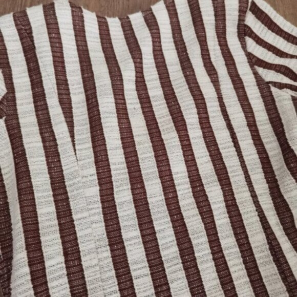 Zara textured striped button up dress - Picture 4 of 7